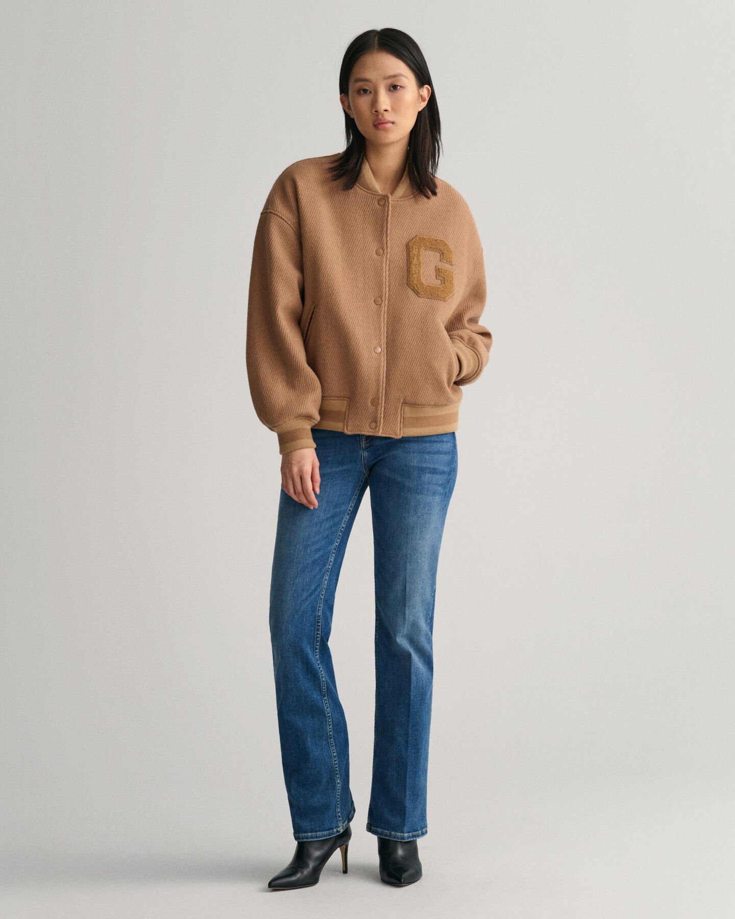 GANT Varsity Jacket van wollen keperstof