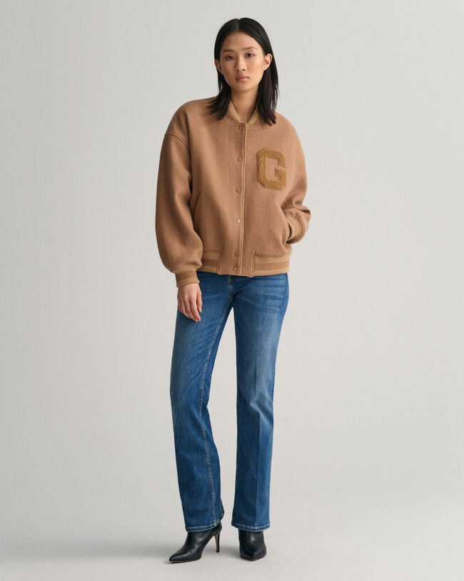 GANT Varsity Jacket van wollen keperstof