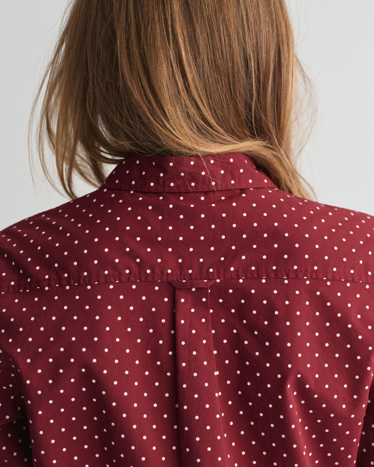 Regular Fit overhemd met stippenprint van katoenvoile