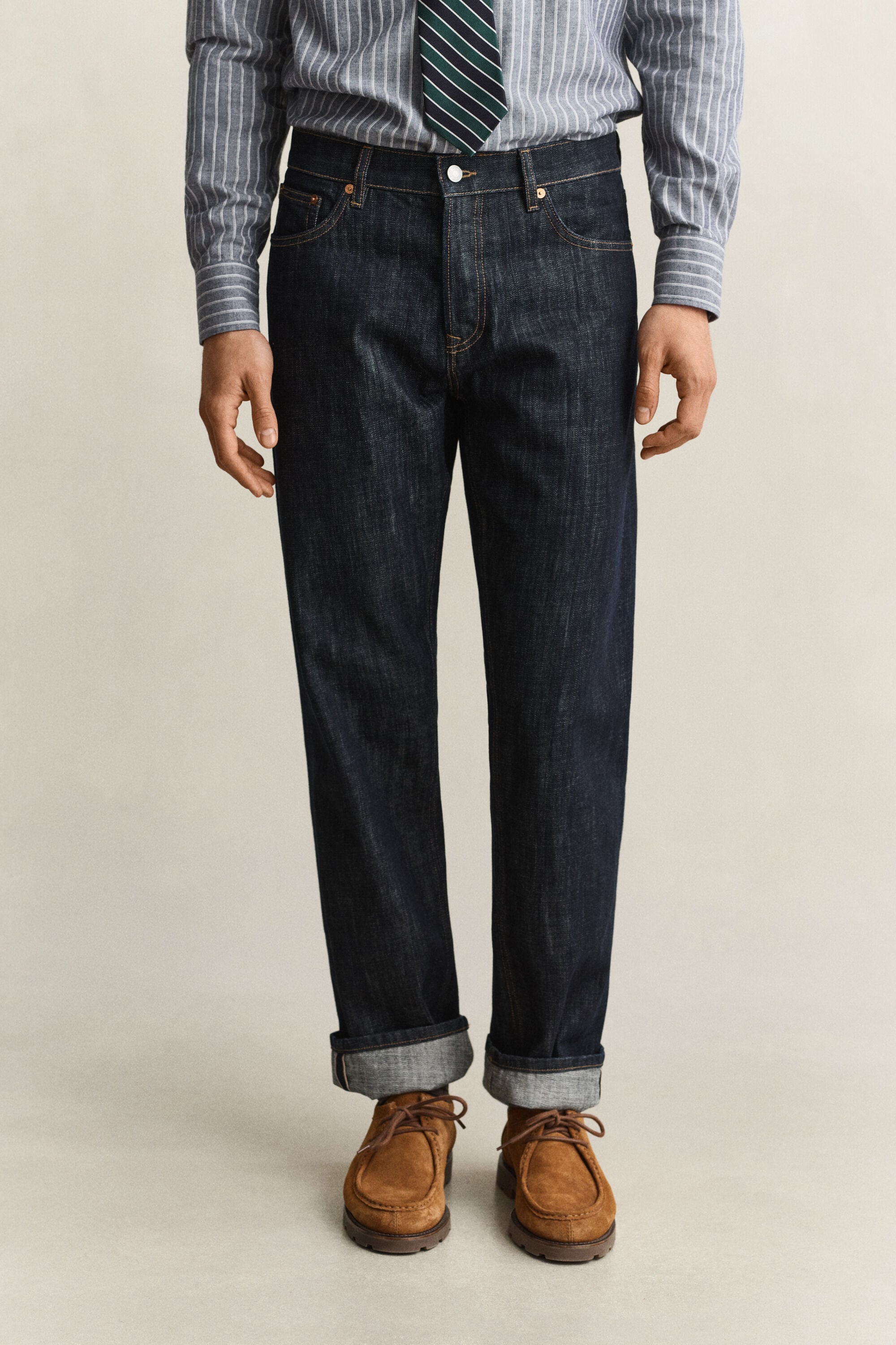 Jeans met zelfkant