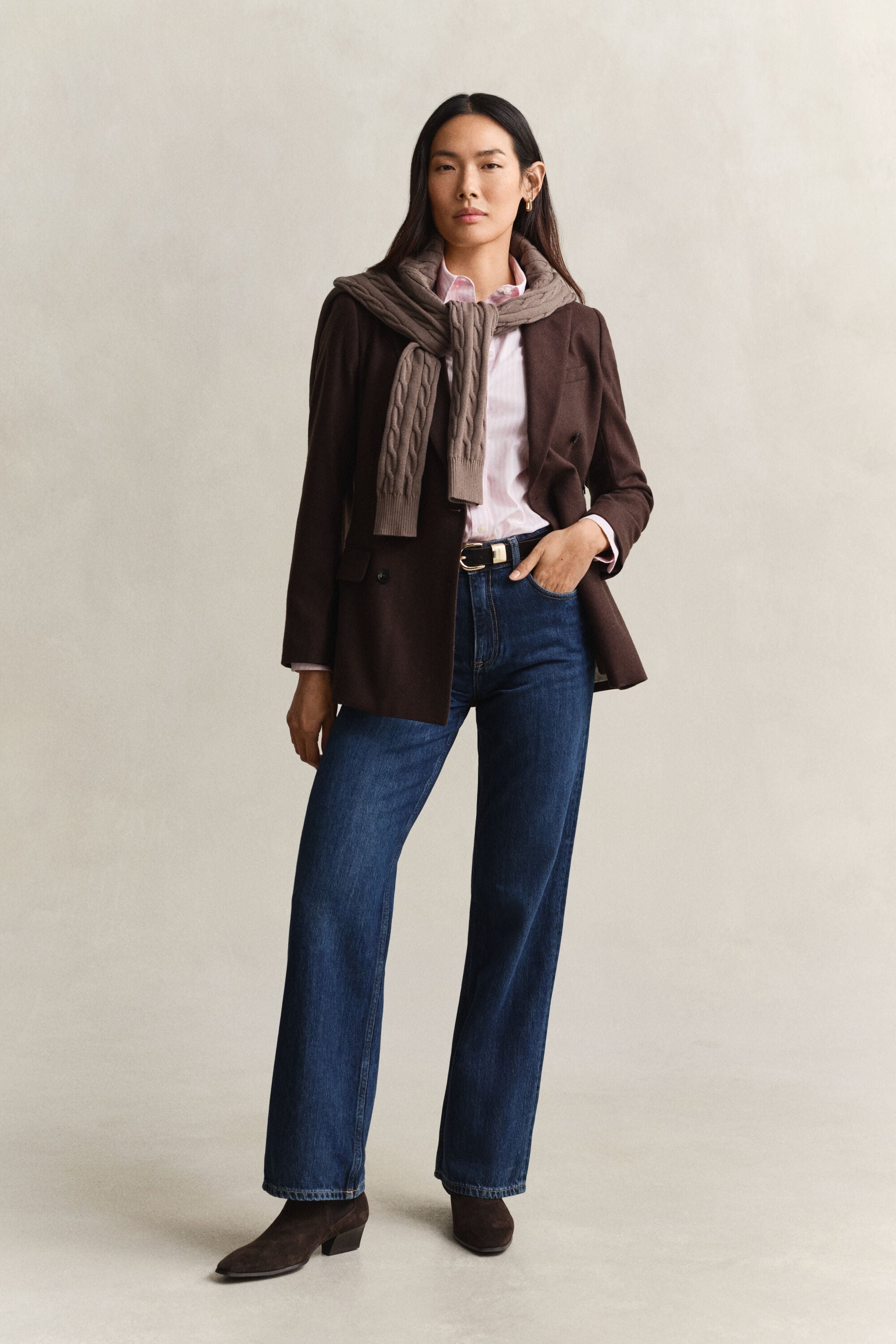 Regular Fit Classic gestreept overhemd van poplin