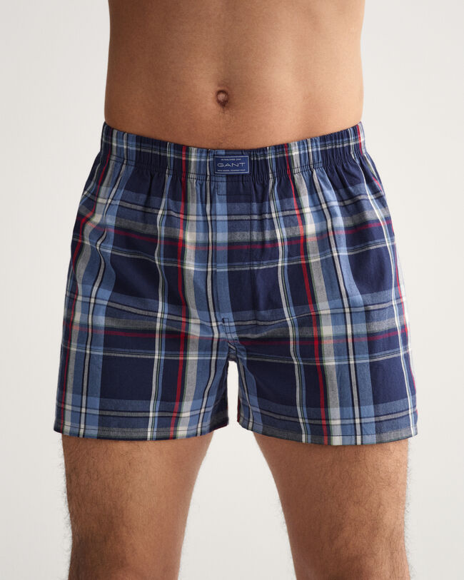 Set van twee geweven boxershorts
