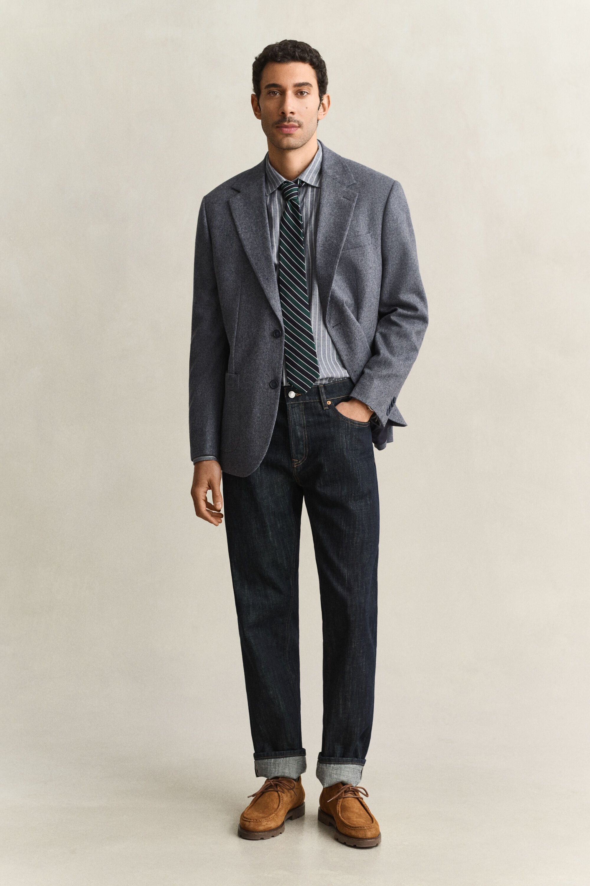 Jeans met zelfkant