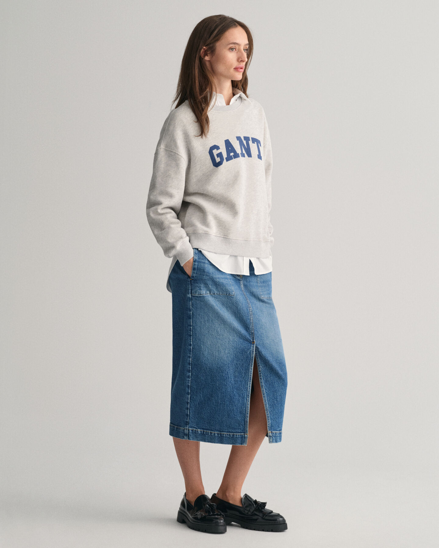 Graphic sweatshirt met ronde hals