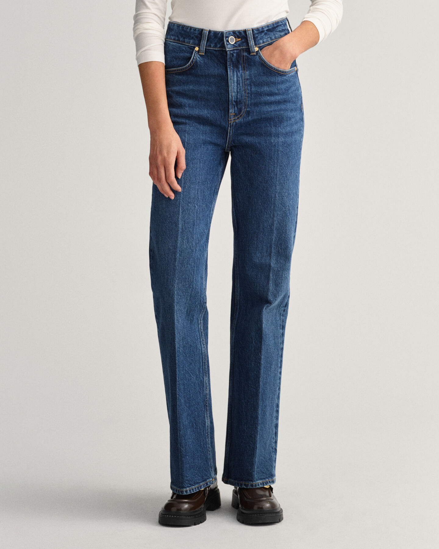 Flare jeans met hoge taille