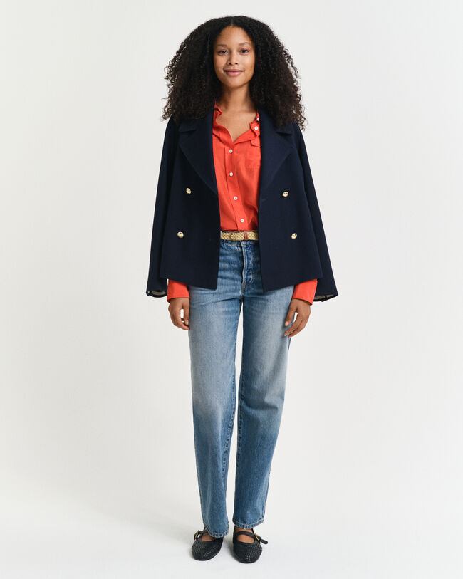 Relaxed Fit overhemd van Habotai-zijde