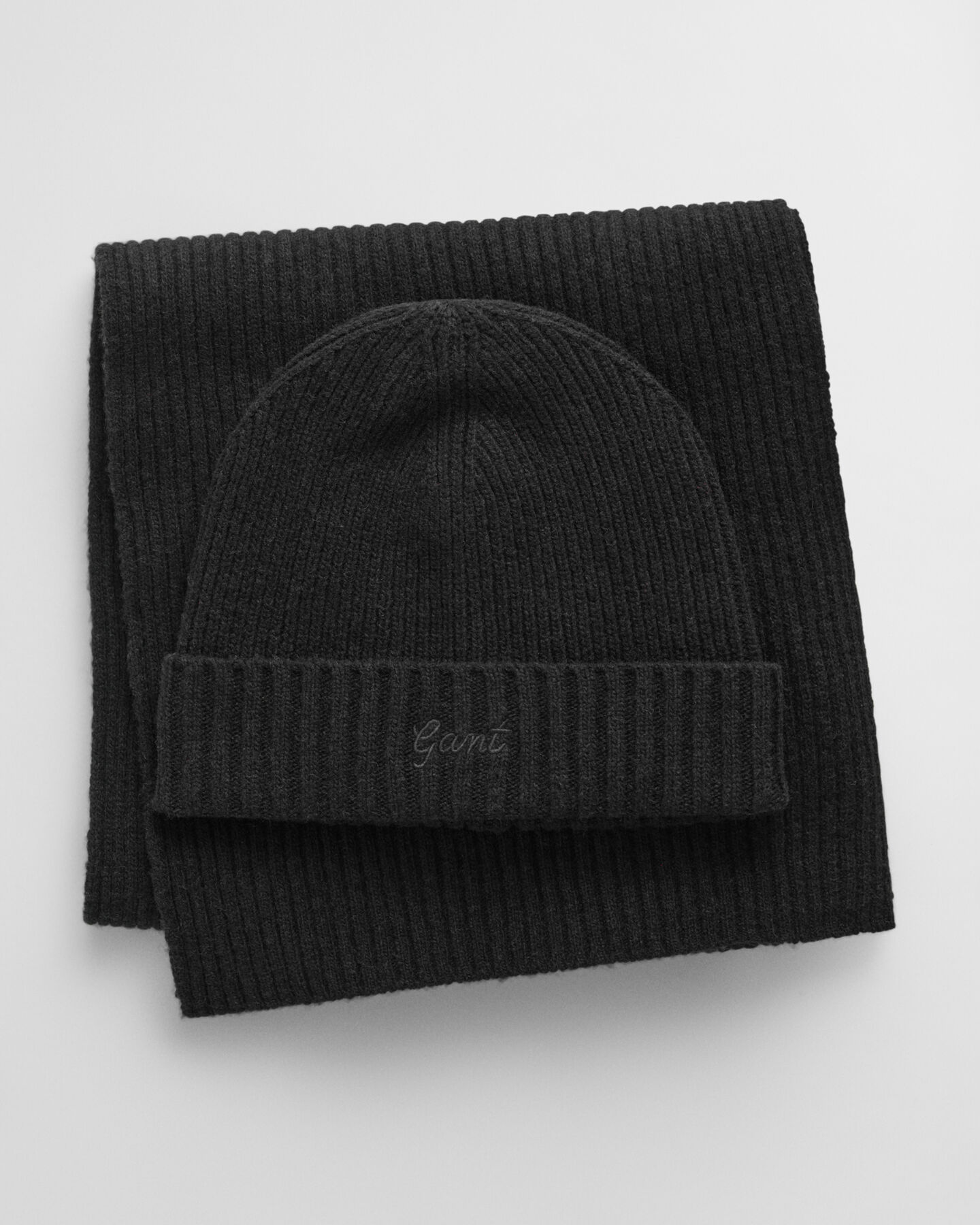Script Graphic beanie & sjaal in cadeauverpakking