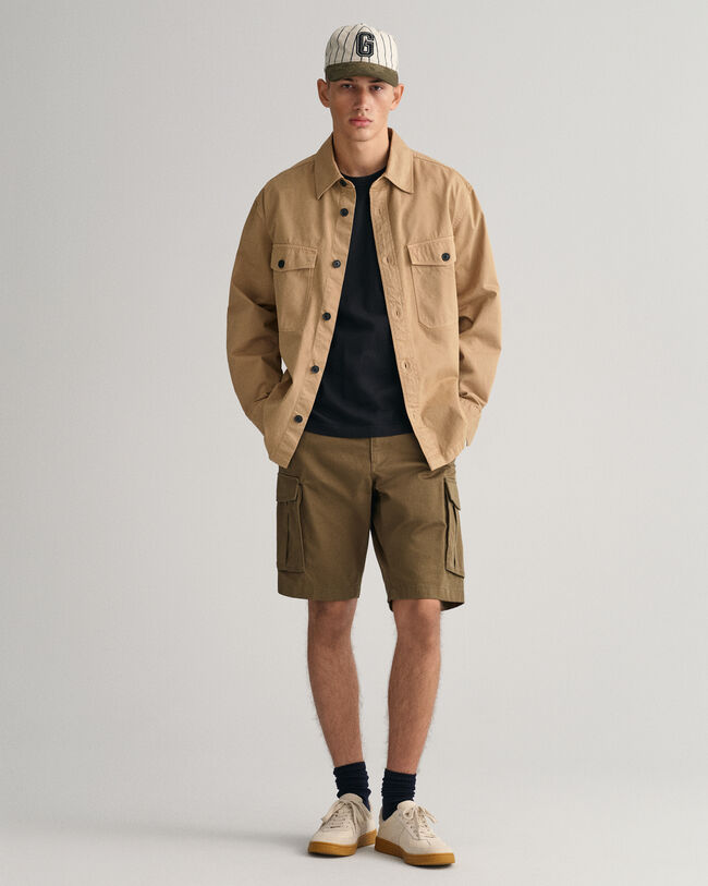 T-shirt met geborduurd Archive Shield