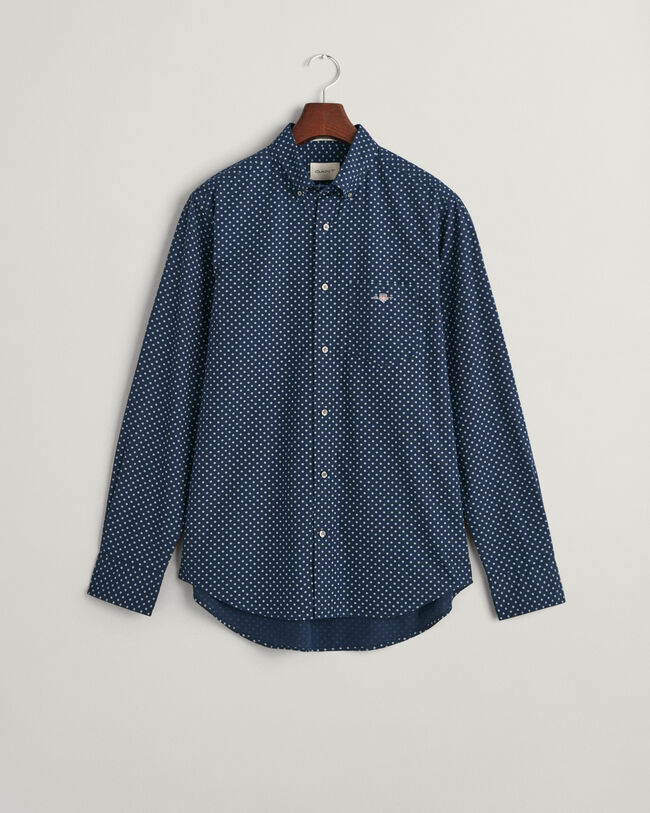 Regular Fit overhemd met microprint