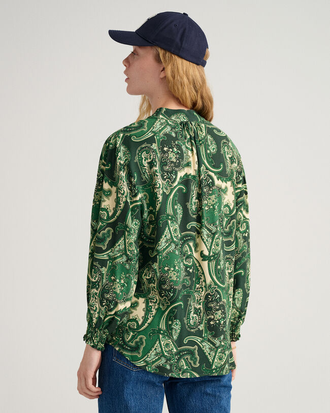 Paisley Popover blouse