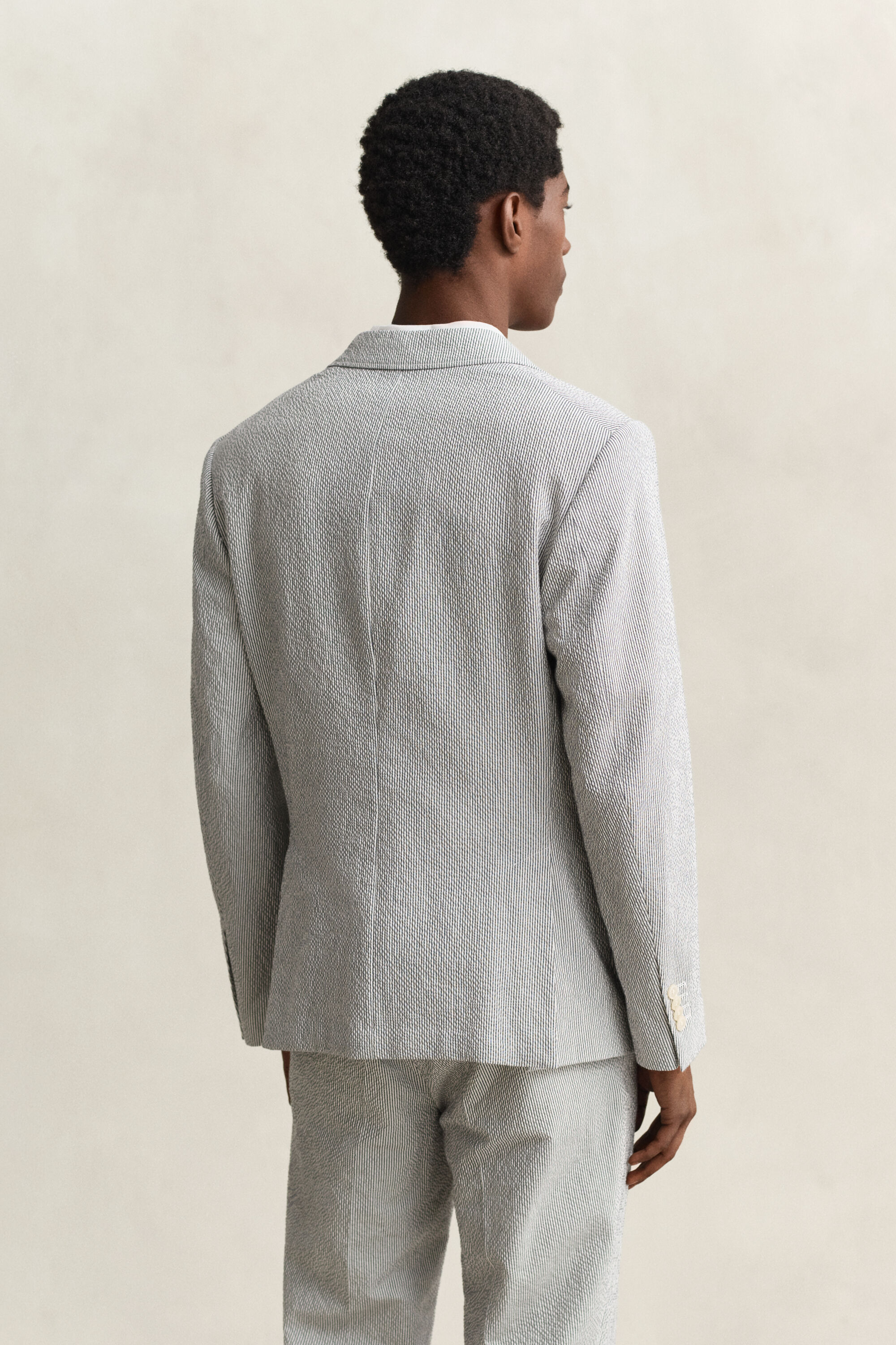 Kostuumjasje van seersucker