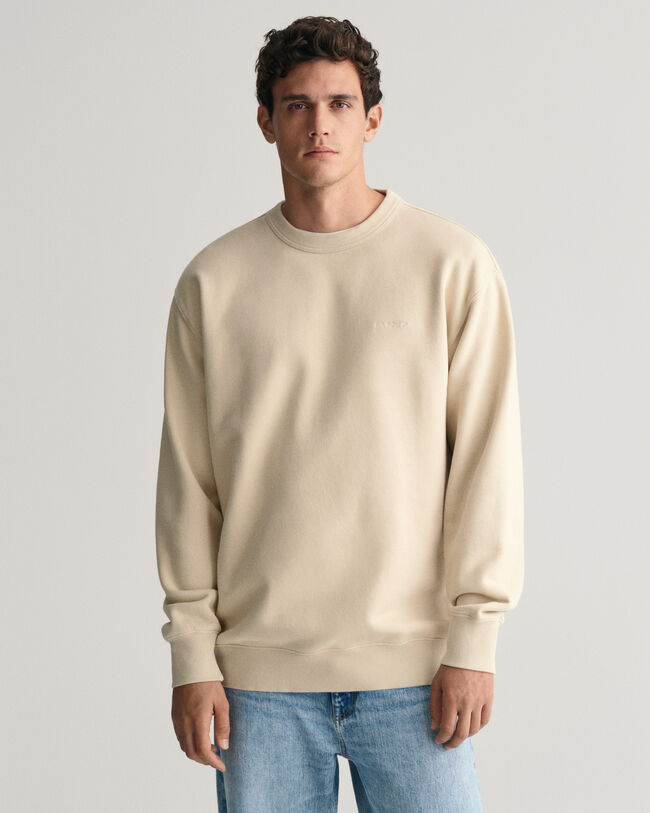 Sweatshirt met GANT-logo en ronde hals