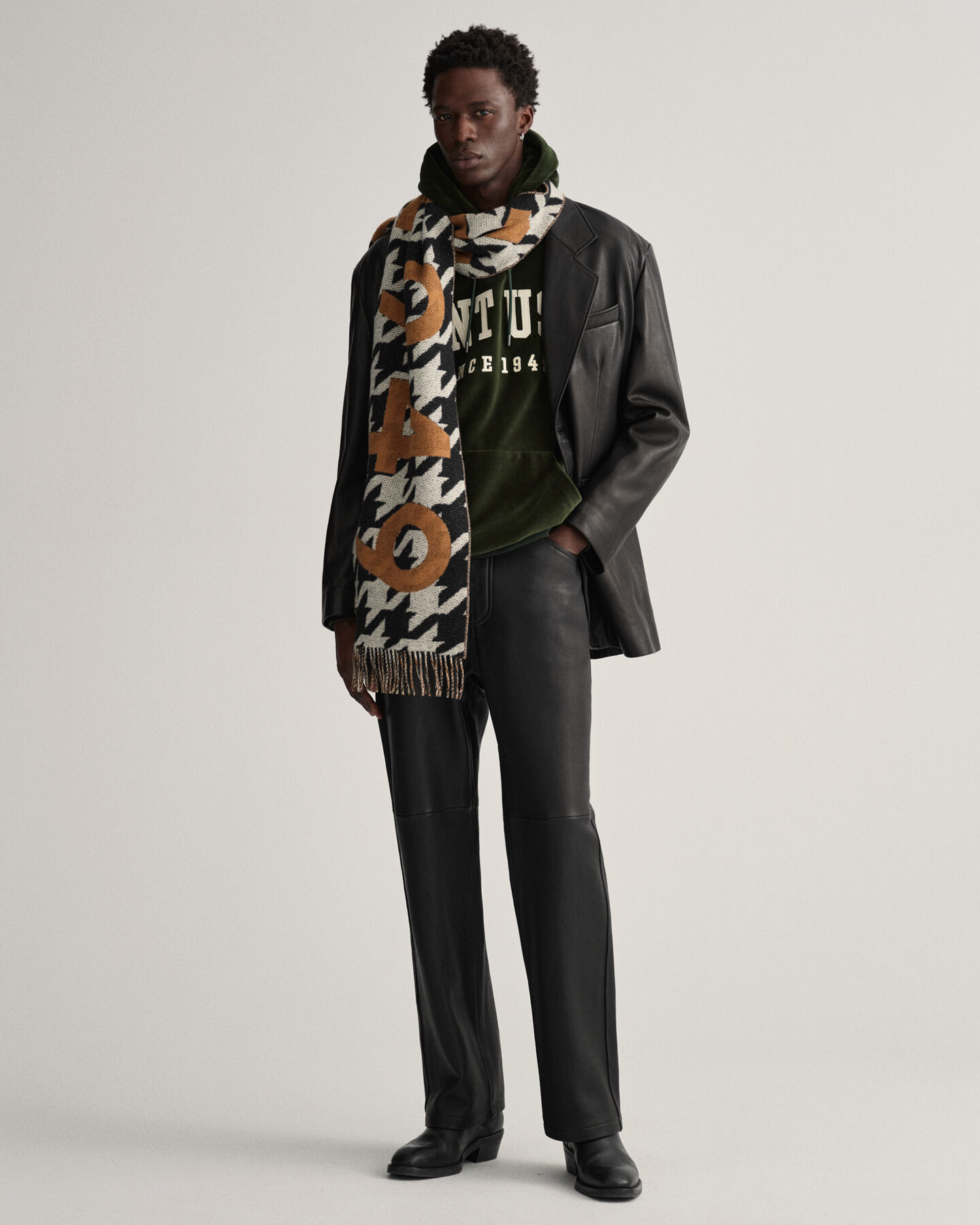 Logo sjaal met pied-de-poule