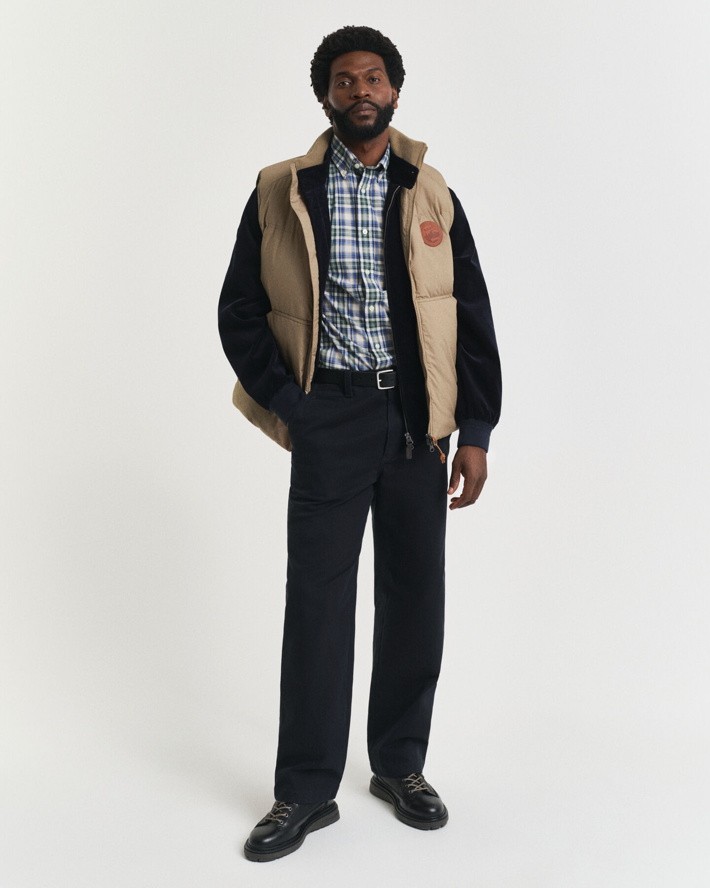 Regular Fit Archive poplin overhemd met ruitje