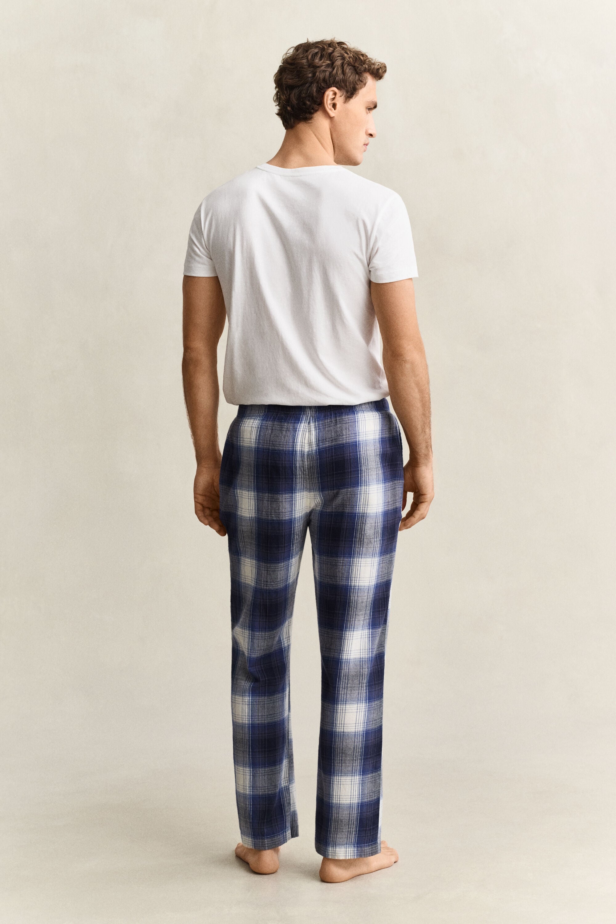 Geruite flanellen pyjamabroek