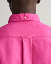 Regular Fit Sunfaded Oxford-overhemd