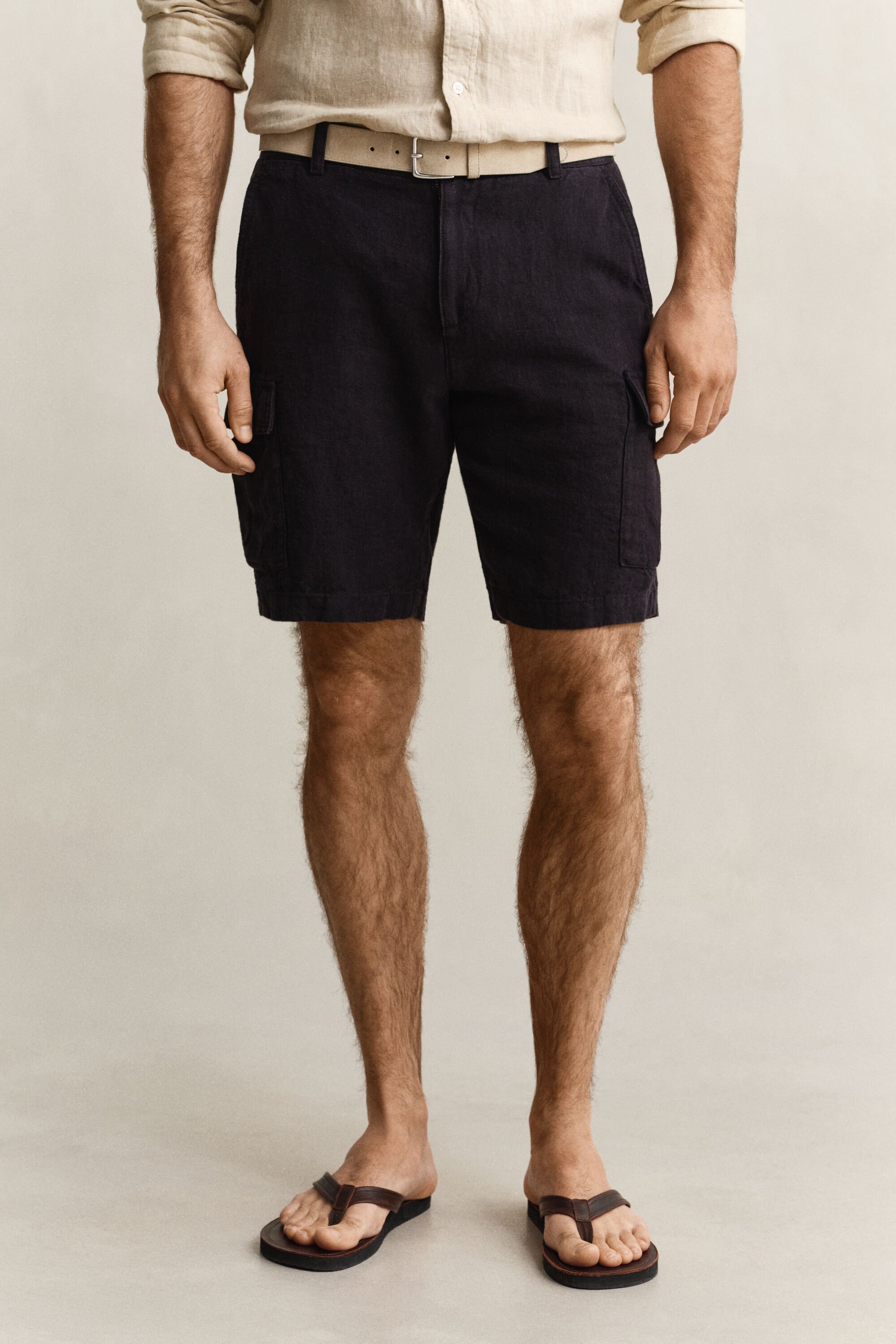 Linnen cargoshort