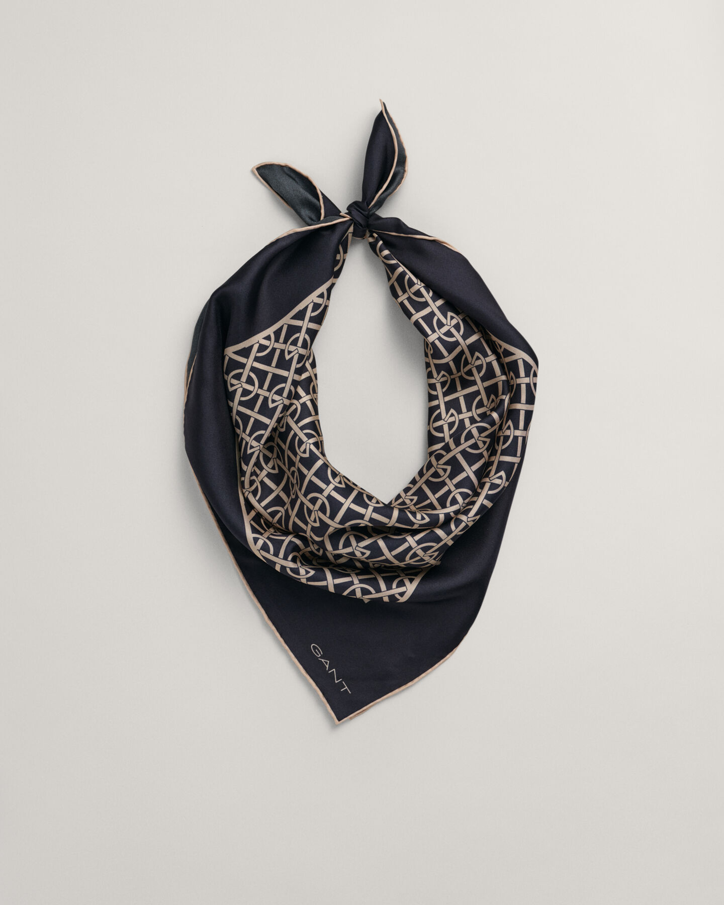 G Patterned zijden sjaal