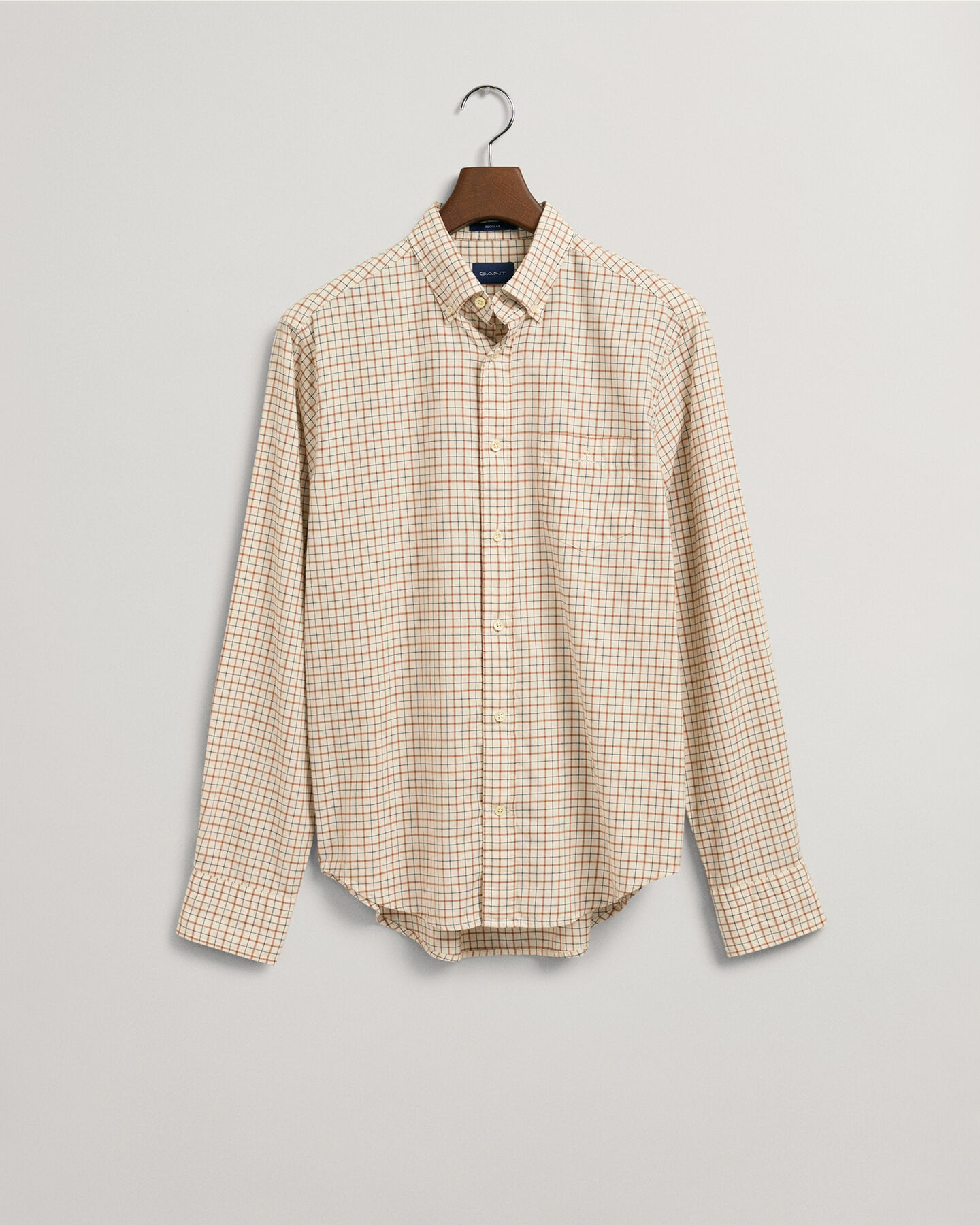 Regular Fit Window Check overhemd van keperstof