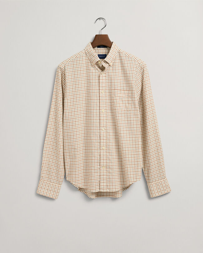 Regular Fit Window Check overhemd van keperstof