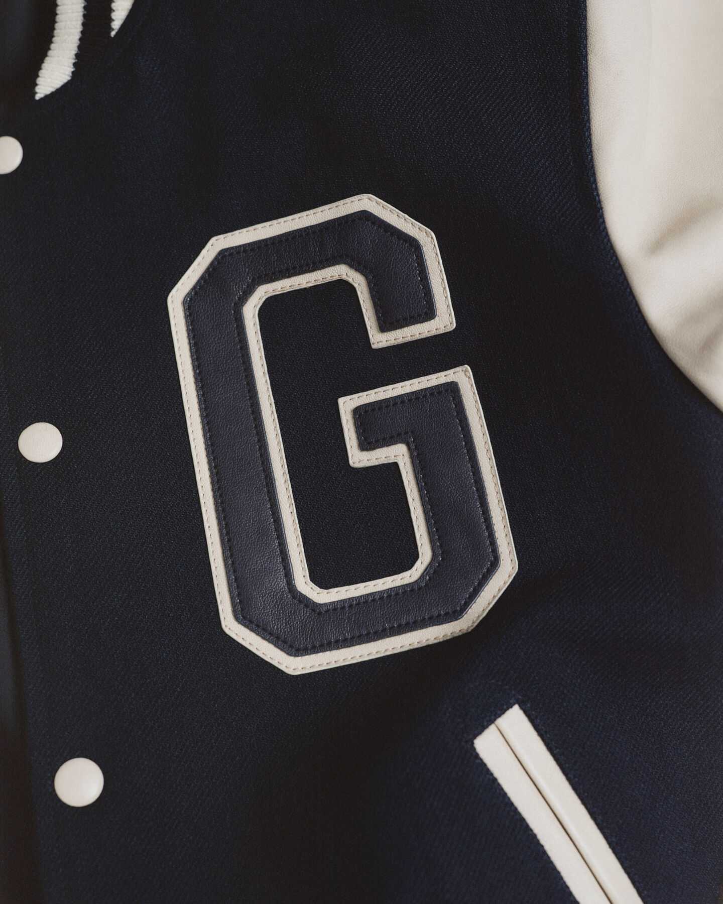 Leather Mix Varsity Jacket