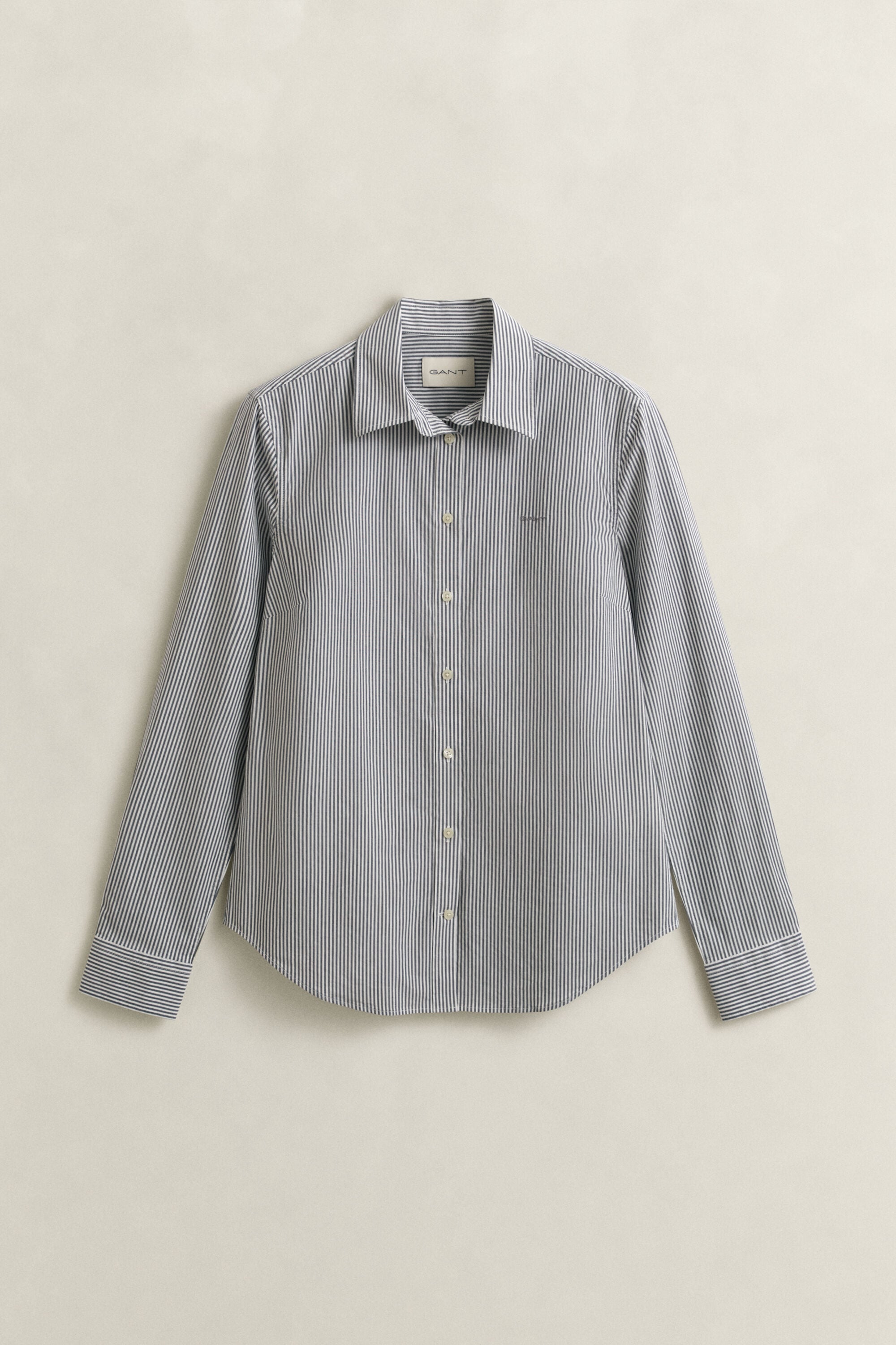 Poplin overhemd met strepen