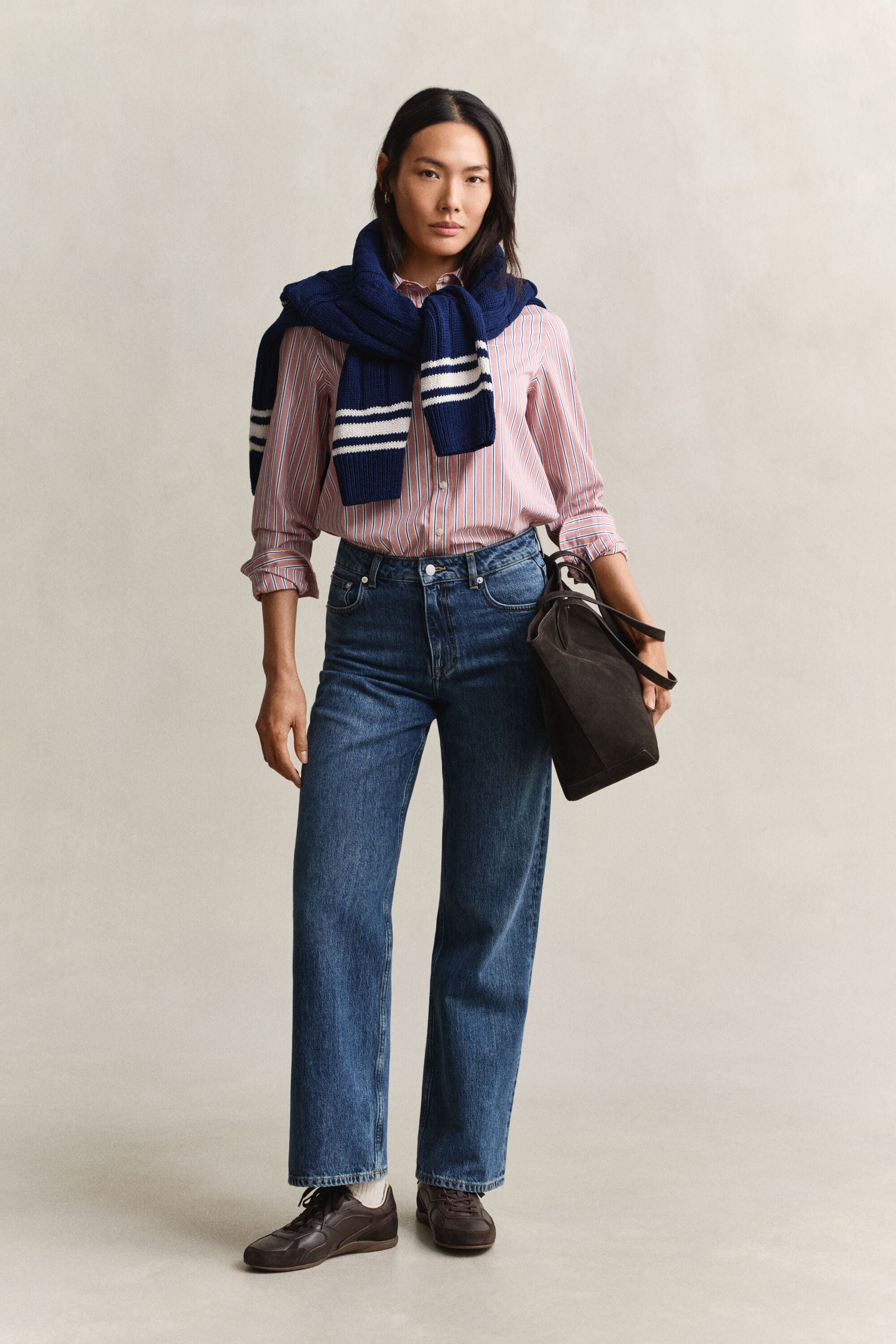 Regular Fit Classic gestreept overhemd van poplin