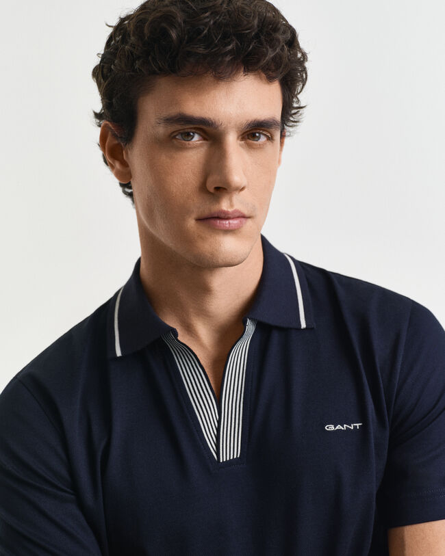 Poloshirt met randdetails