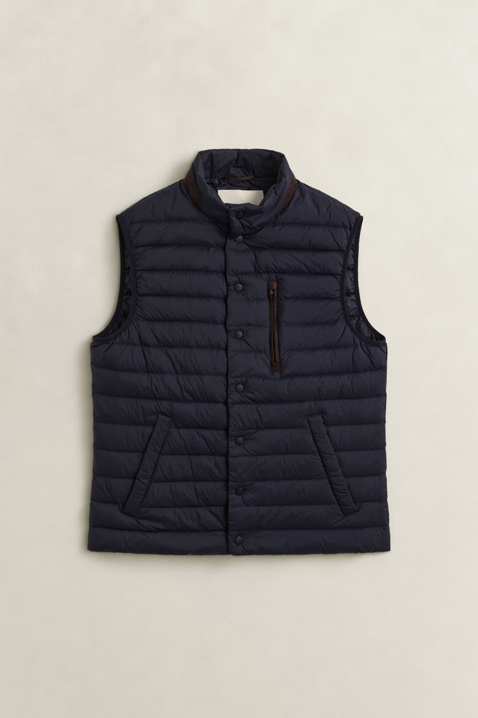 Ultra-licht donsbodywarmer