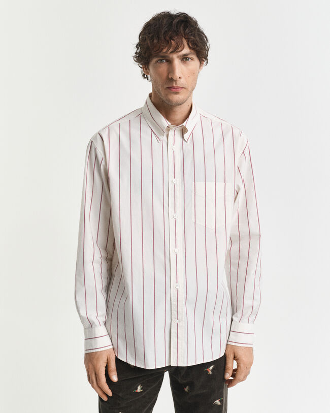 Relaxed Fit Striped Heritage Poplin overhemd