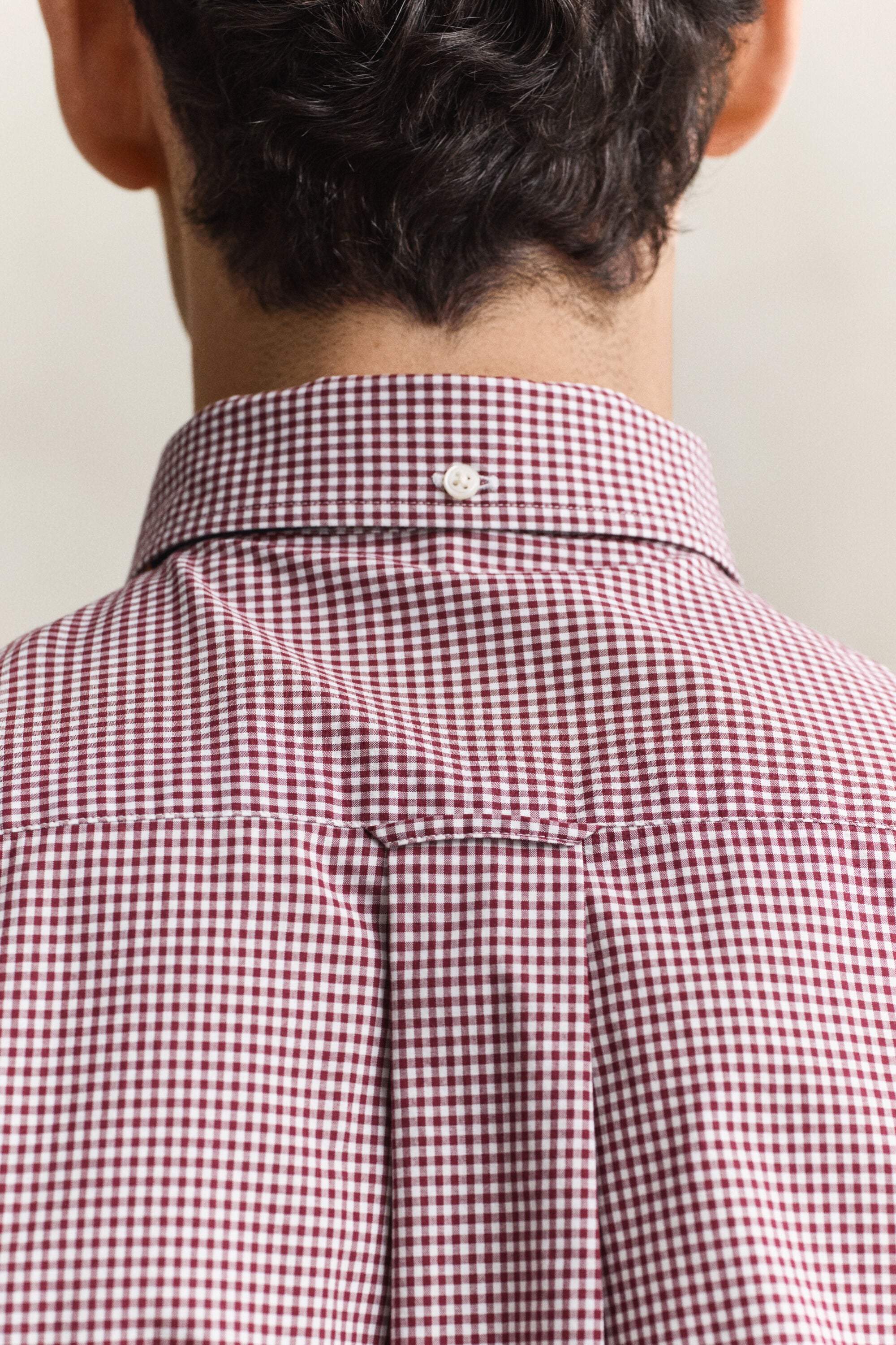 Klassiek poplin overhemd met Gingham-ruitje