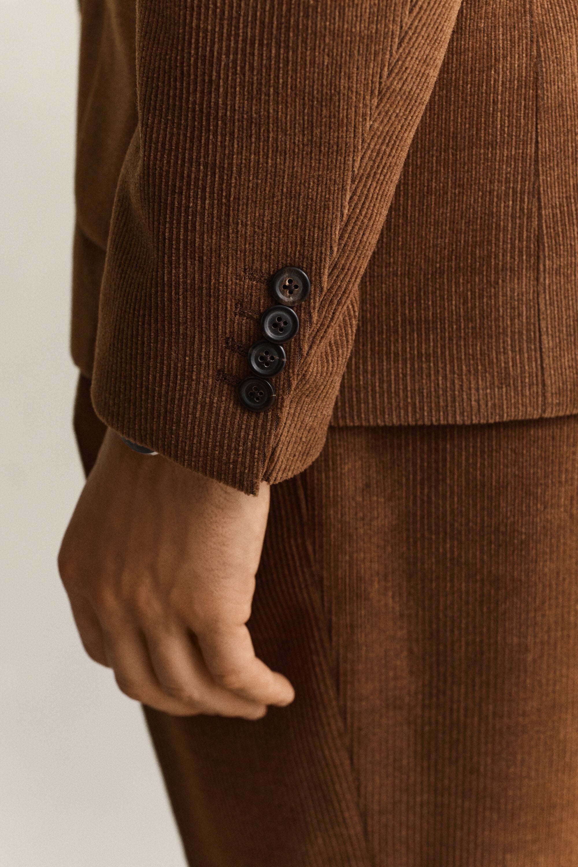 Gant x Yale blazer van wollen ribfluweel
