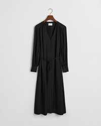 Satijnen overhemdjurk met strepen