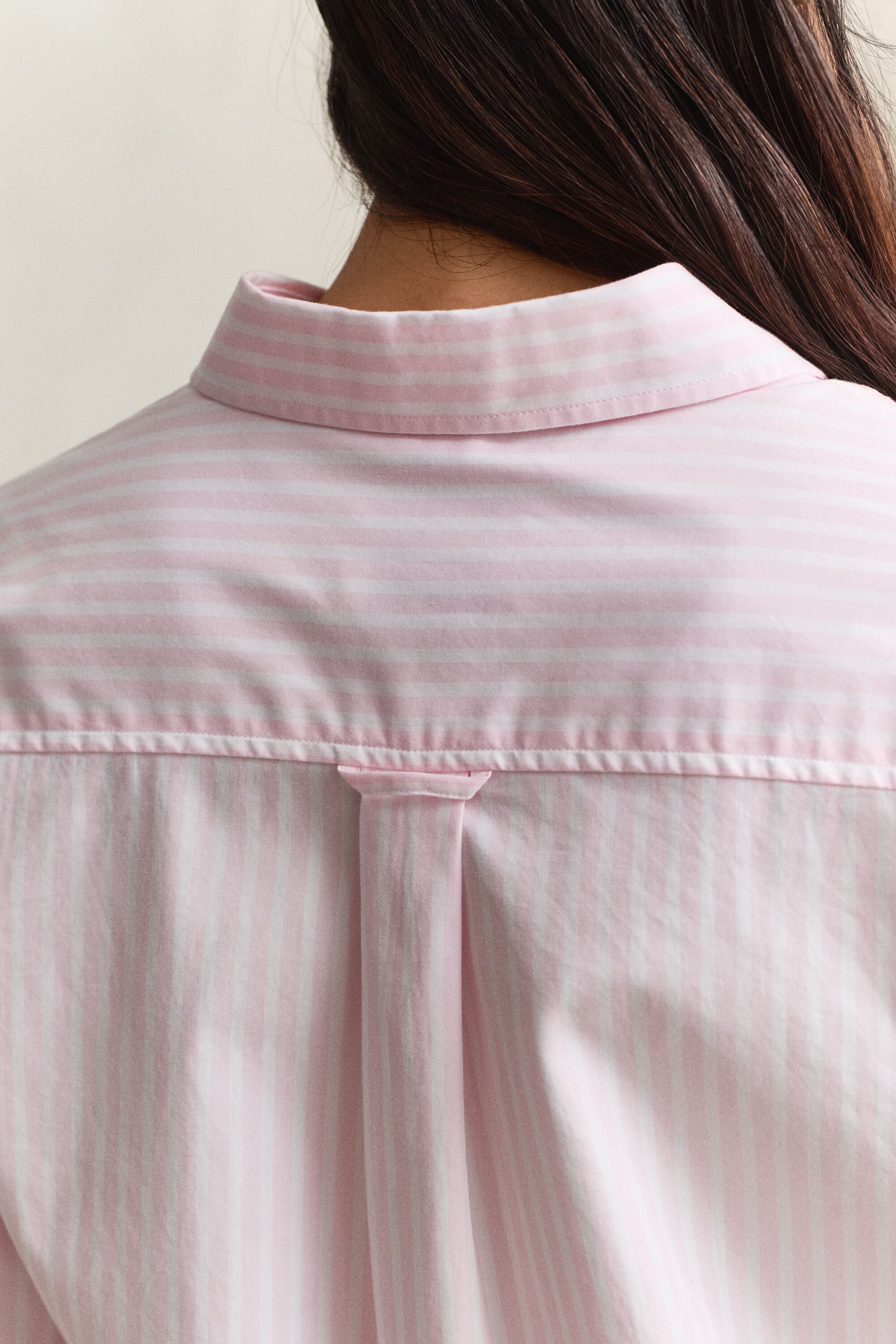 Classic Regular gestreept poplin overhemd