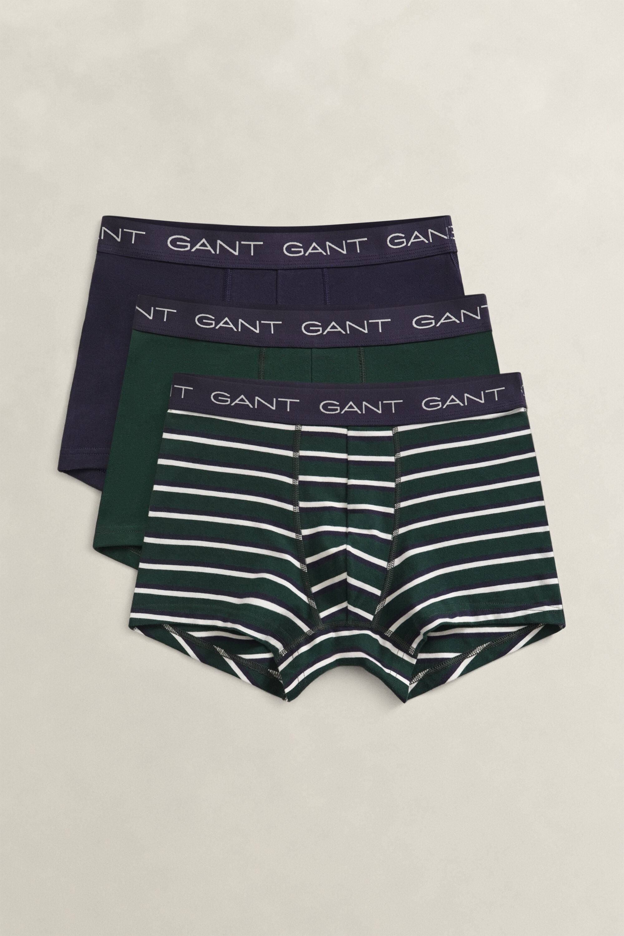 Set van drie gestreepte boxershorts