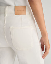 Slim Fit flared witte jeans