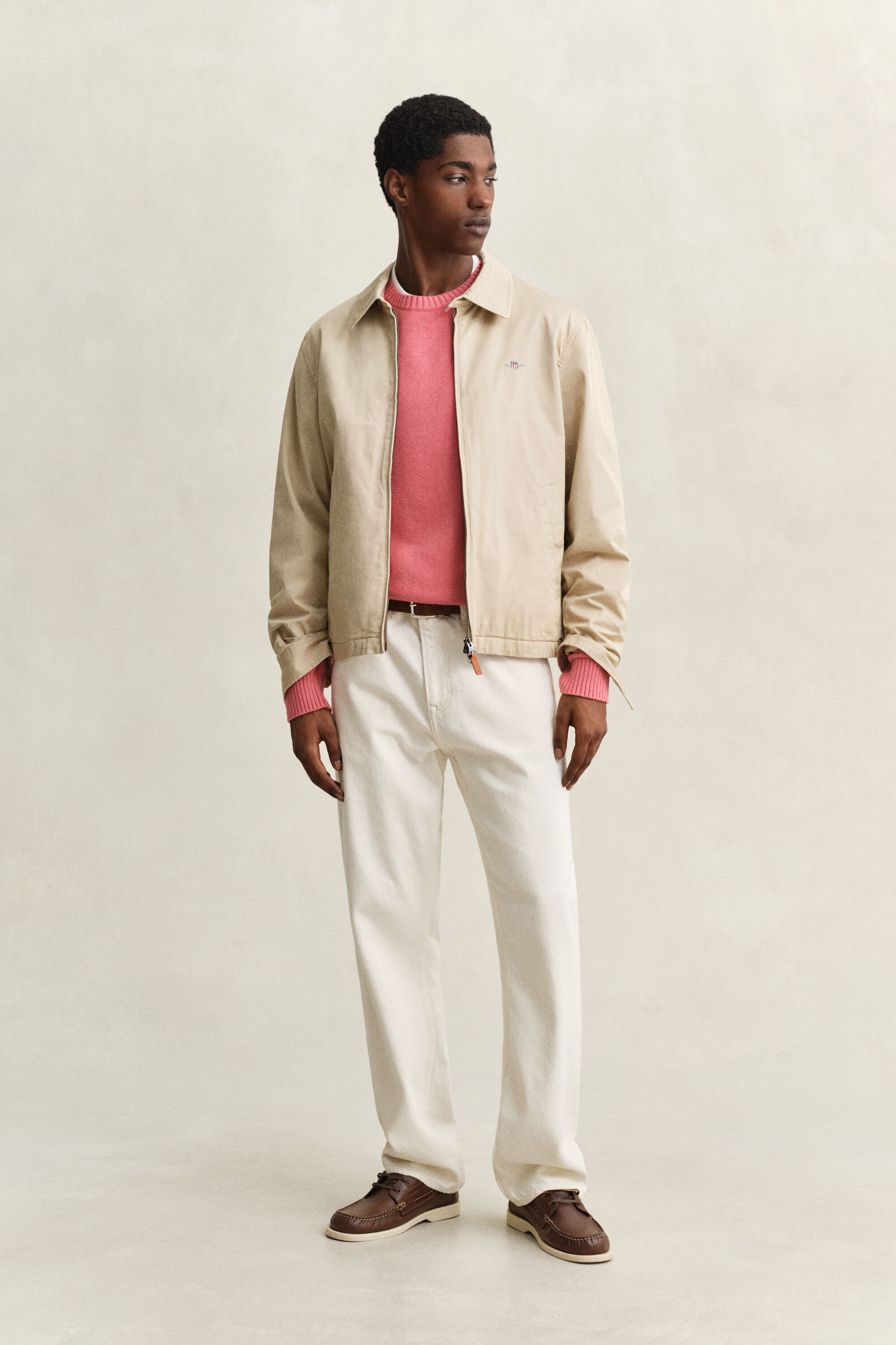 Trui met ronde hals van katoenmix