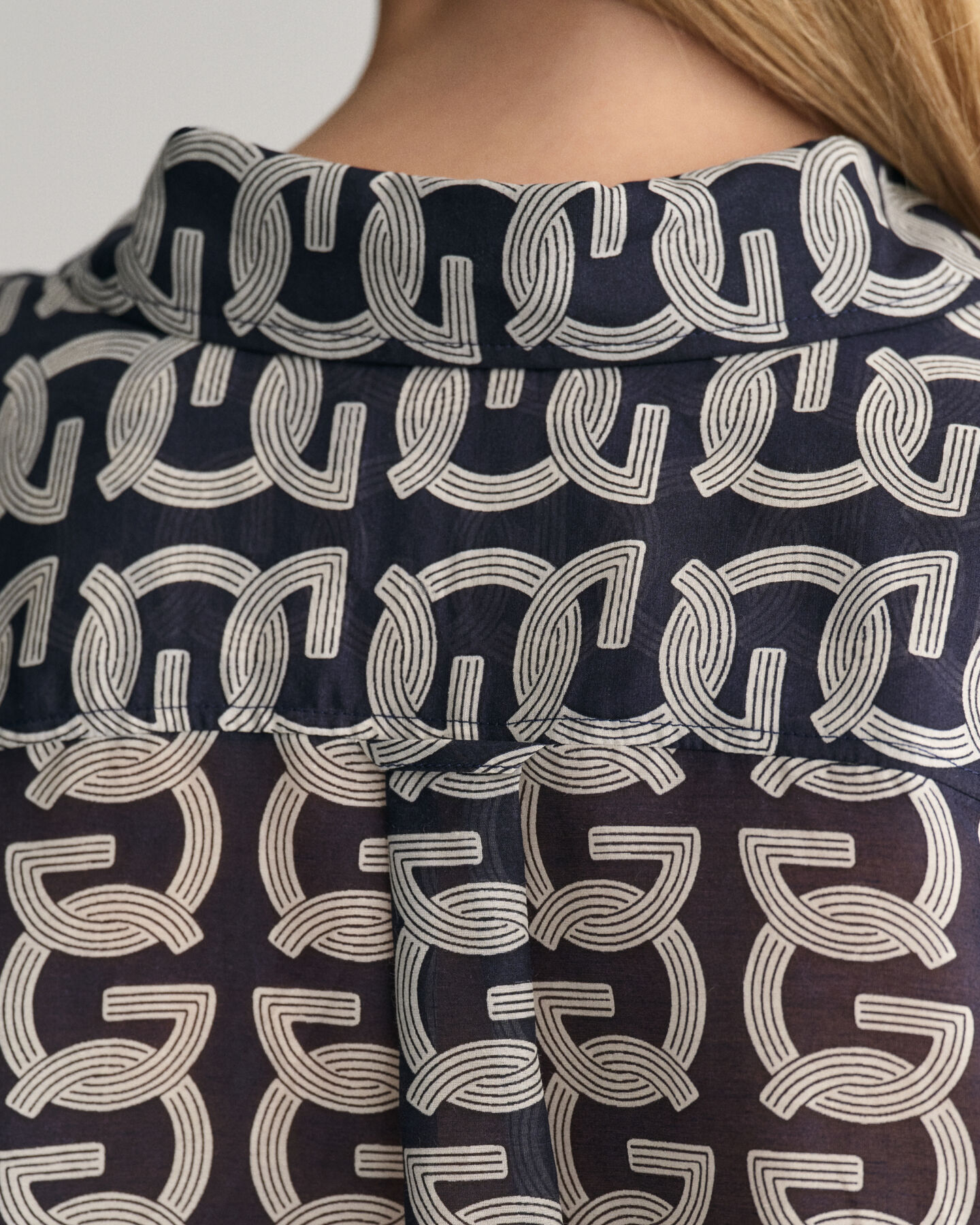 Relaxed Fit G Patterned blouse van katoen en zijde