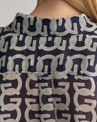 Relaxed Fit G Patterned blouse van katoen en zijde