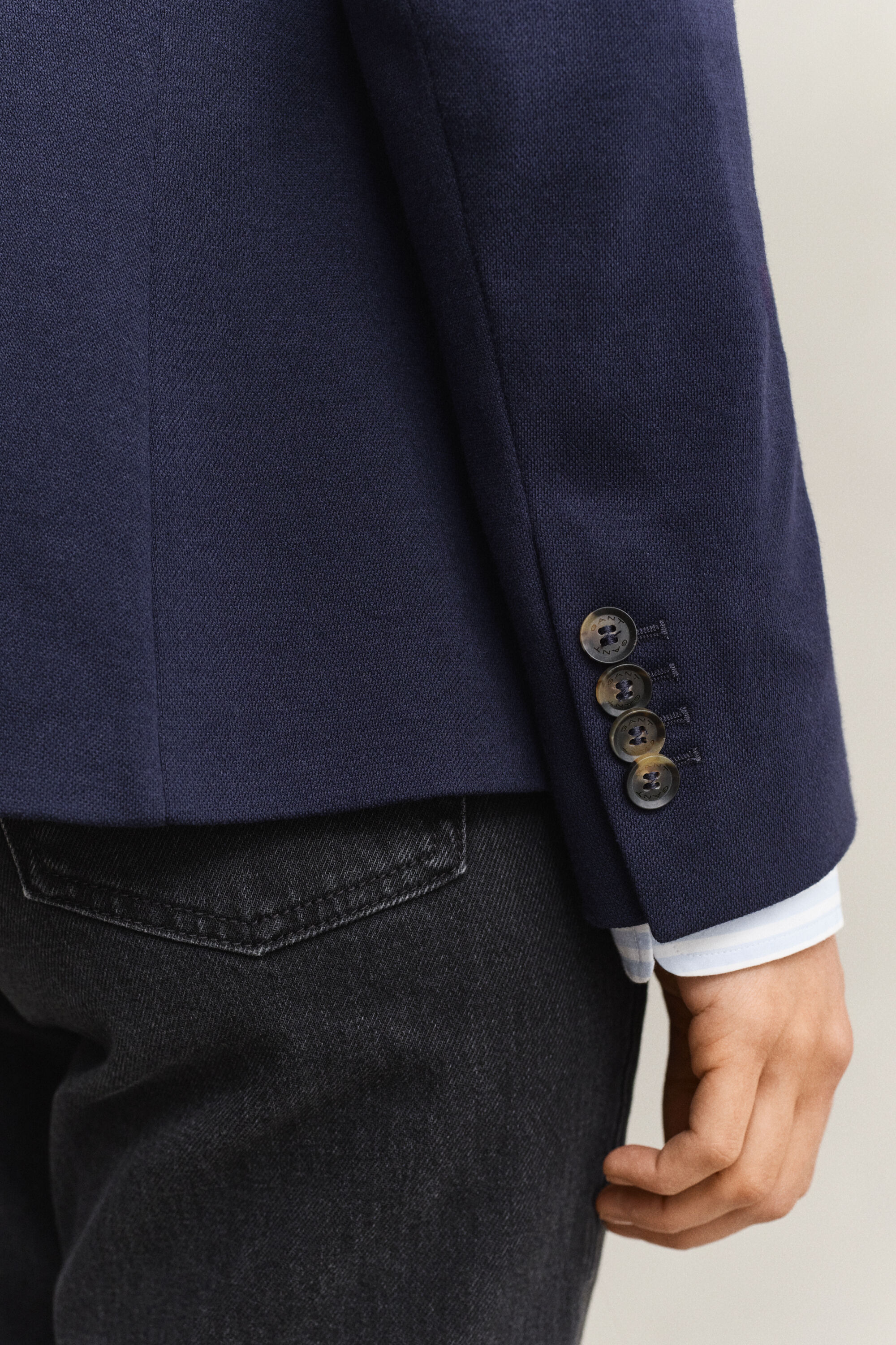 Piqué blazer