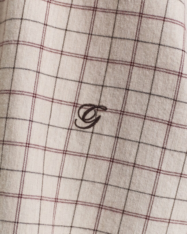 Relaxed Fit geruit overhemd van geborsteld flanel