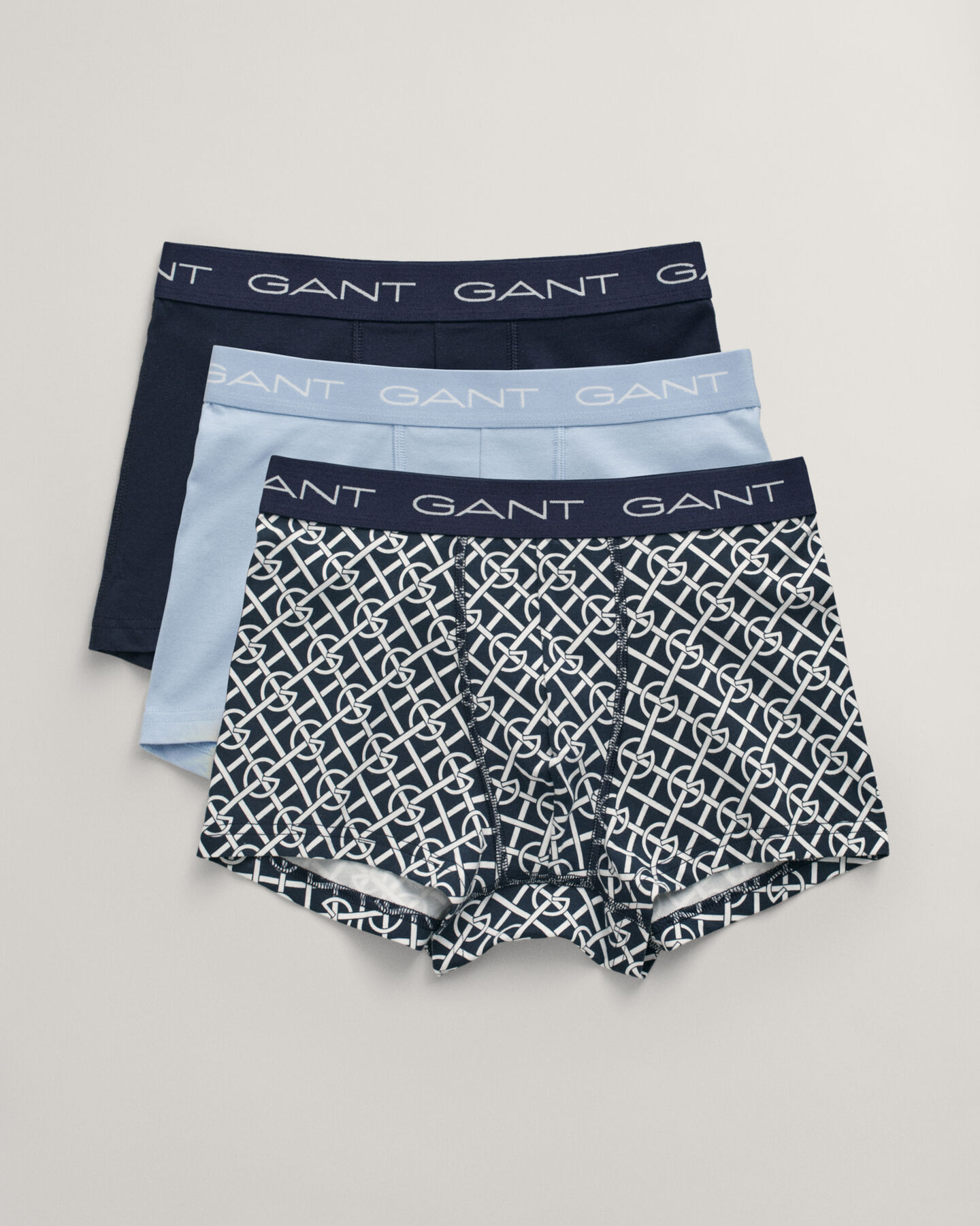 Set van drie boxershorts met G-patroon
