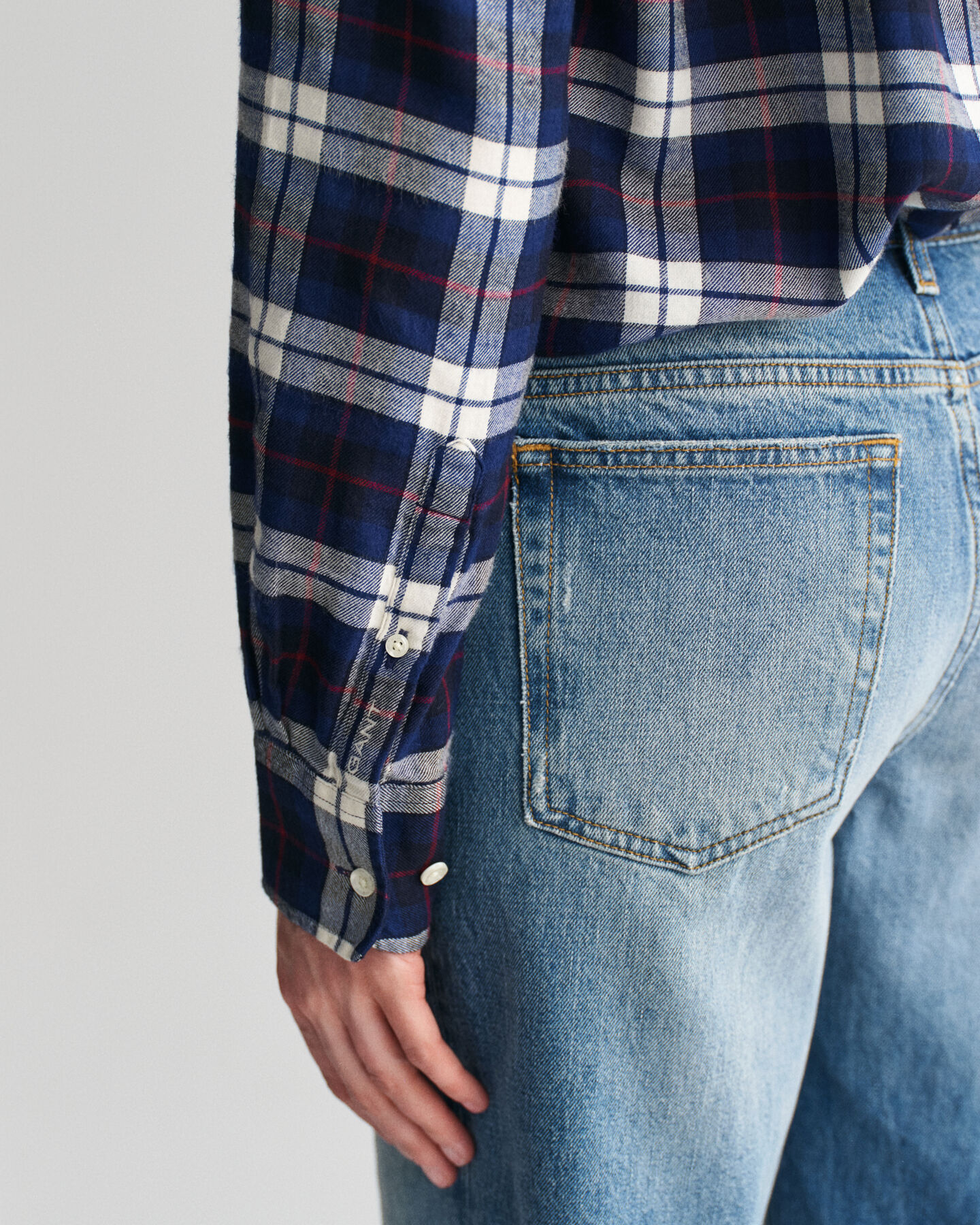 Relaxed Fit flanellen overhemd met ruitje