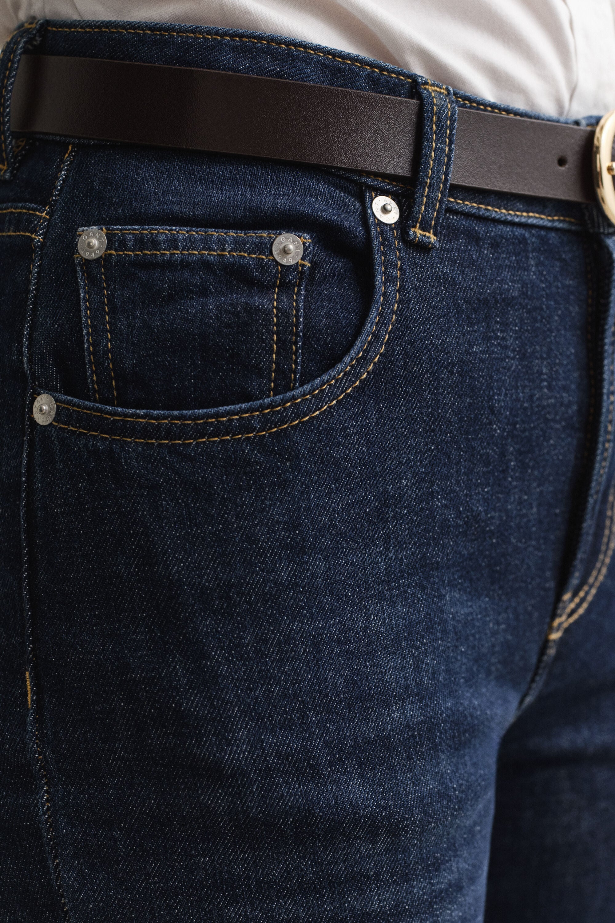 Stretchjeans met rechte pijpen