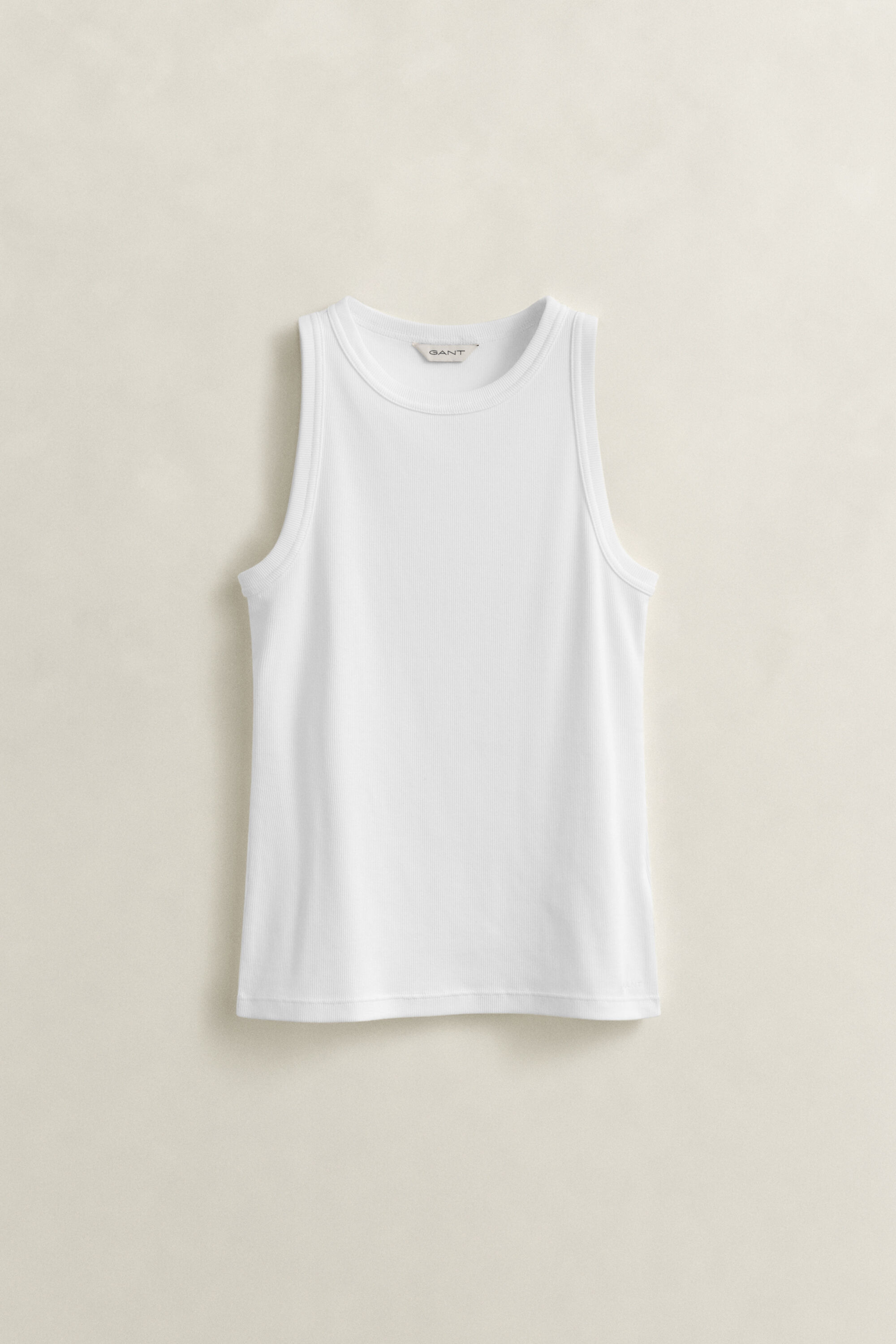 Geribde tanktop