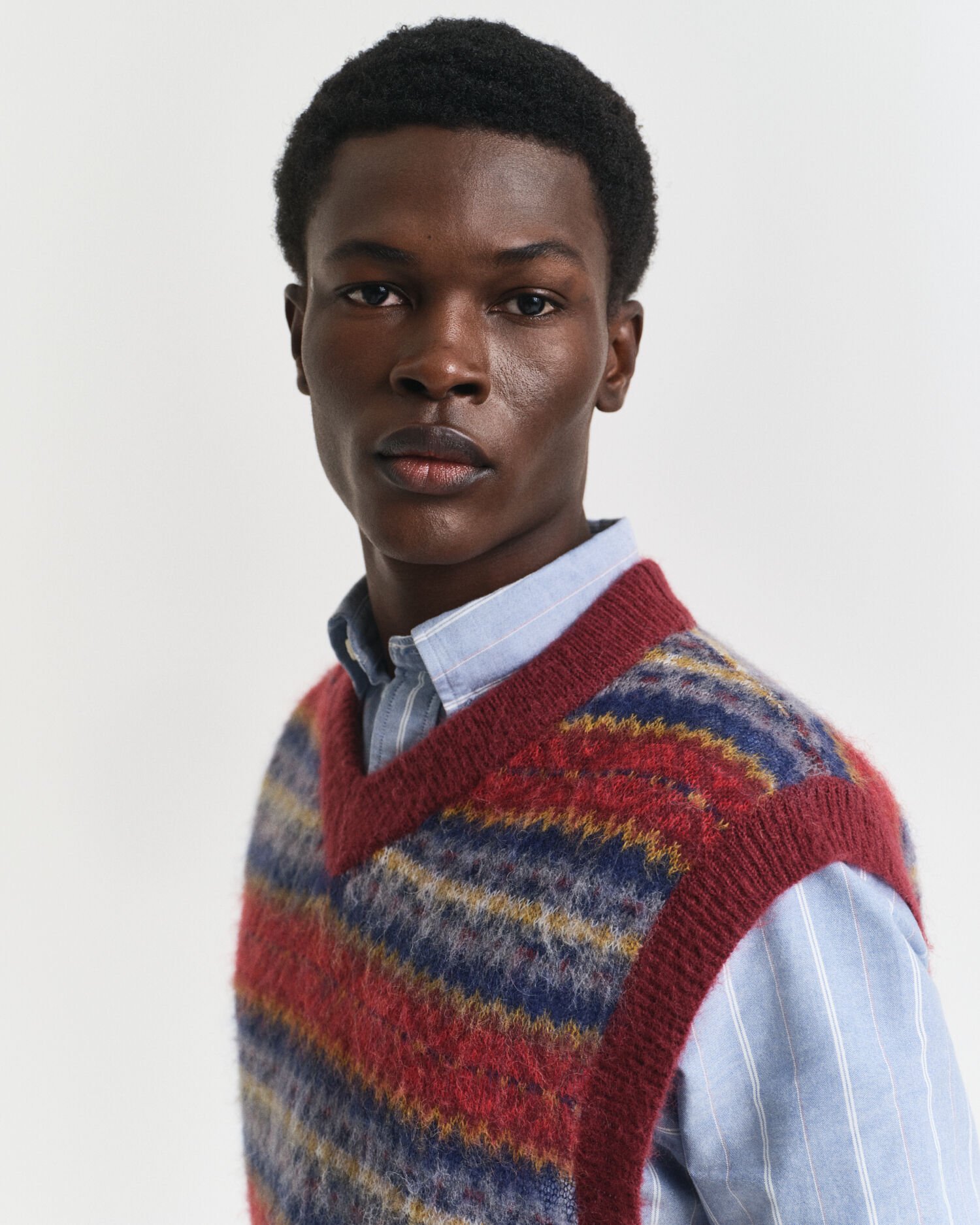 Geborstelde Fair Isle spencer