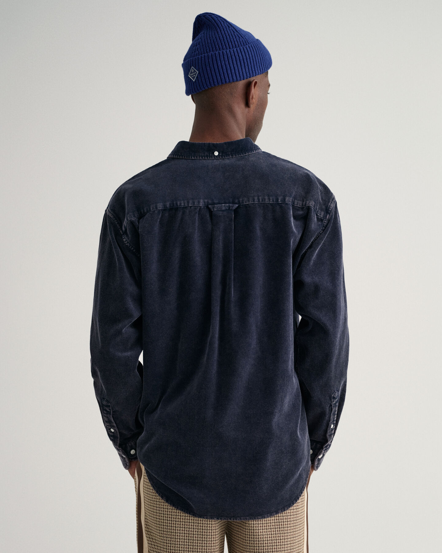 Relaxed Fit sterk verwassen corduroy overhemd