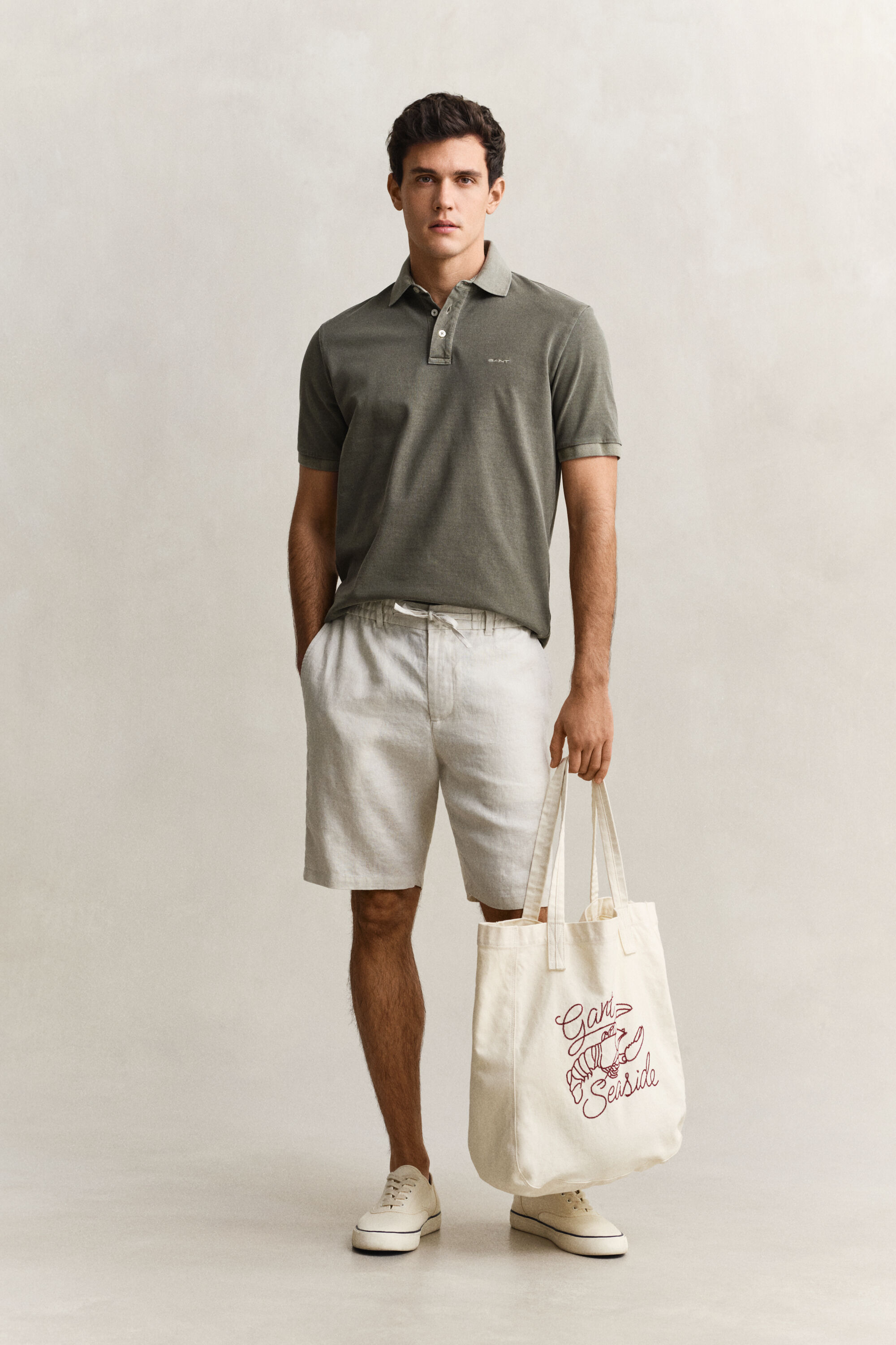 Zonverbleekt poloshirt