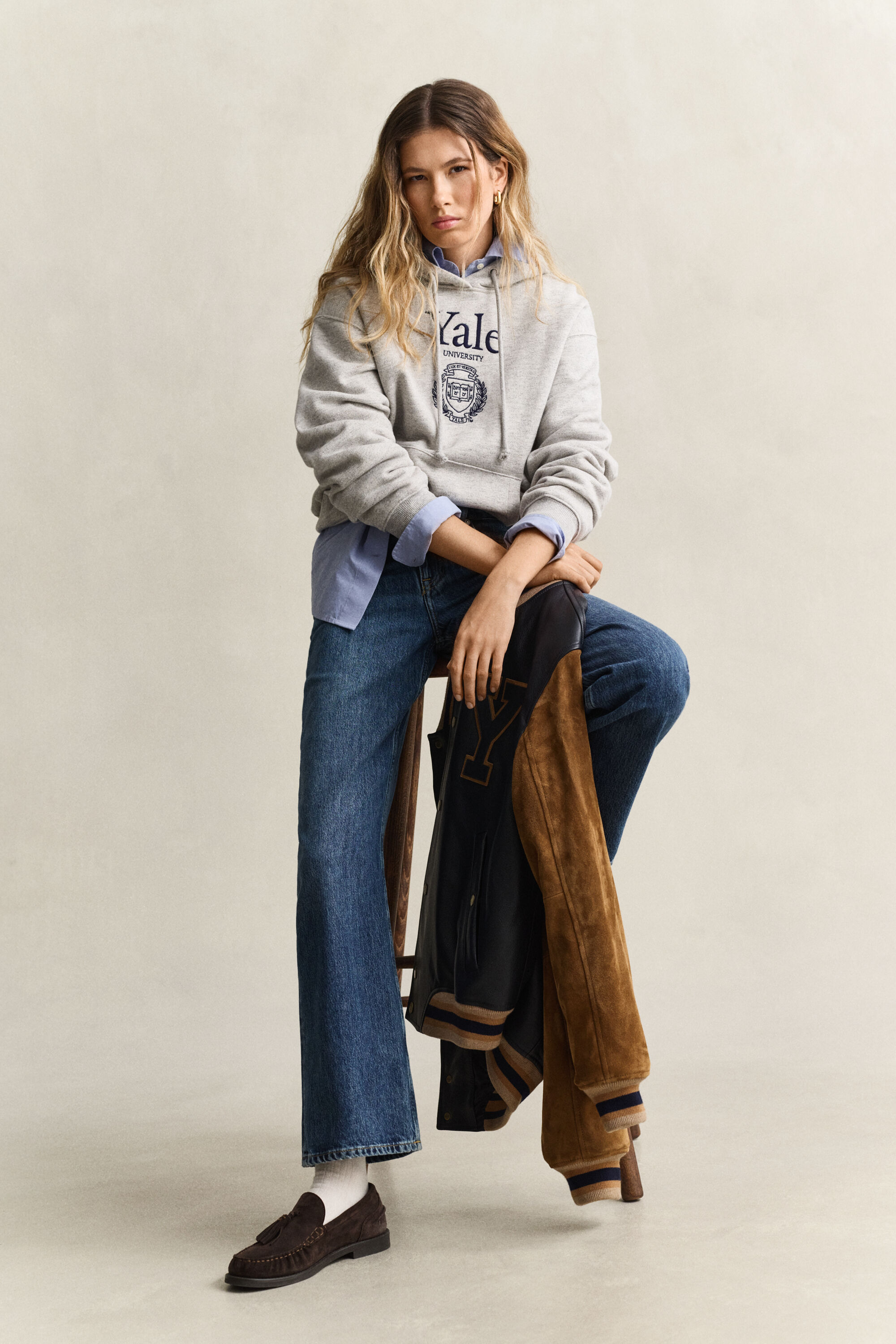 Gant x Yale hoodie met print