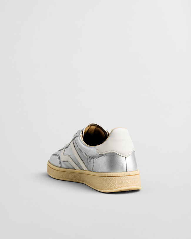 Cuzima metallic leren sneakers